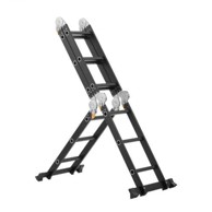 VEVOR Sklopive produžne ljestve 7u1 s platformom za skelu, 1170 x 608 x 1730 mm