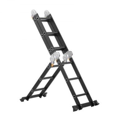 VEVOR Sklopive produžne ljestve 7u1 s platformom za skelu, 1170 x 608 x 1730 mm