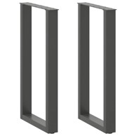 Noge stolića za kavu U-oblika 2 kom antracit 40x(90-91)cm čelik