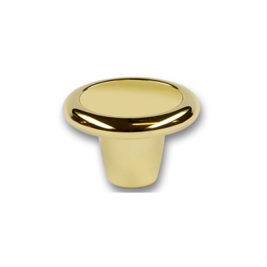 Ručka za namještaj dugme, sjajno zlatna