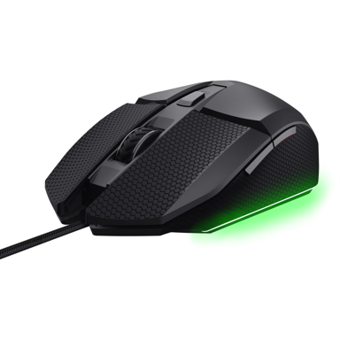 TRUST Miš GXT121 Felox+, gaming, desni, USB-A, optički, 10000 DPI