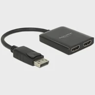 DELOCK Adapter, DisplayPort 1.4 na 2×HDMI, MST