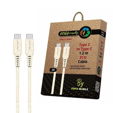 MAXMOBILE Kabel USB 2.0, 1.2m, USB-C/USB-C M/M, CA002 ECO, 3A/60W