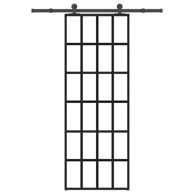 Klizna vrata s priborom od ESG stakla i aluminija 76x205 cm