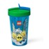 LEGO Čaša sa zelenim poklopcem i slamkom Iconic, 500 ml, zelena