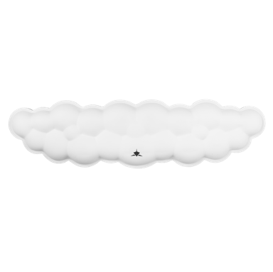 WHITE SHARK Podloga za tipkovnicu KP-012 Cumulus bijela