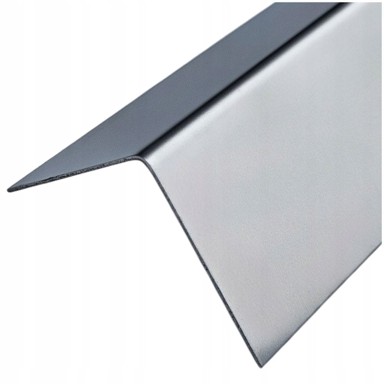 Vanjski kutni profil od nehrđajućeg čelika, sirovi 110x150x1,0 mm, duljina 10 cm, otporan na kiseline, klasa 304/304