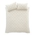 CATHERINE LANSFIELD Posteljina Cosy Checkerboard od boucle tkanine za bračni/produženi krevet 230x220 cm Krem