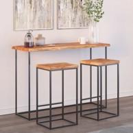 Stolna ploča 120x40x2,5 cm pravokutna bagremovo drvo živi rub