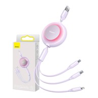 BASEUS Kabel Bright Mirror 2, 3u1 3u1, micro USB / USB-C / Lightning, 3.5 A, 1.1m 