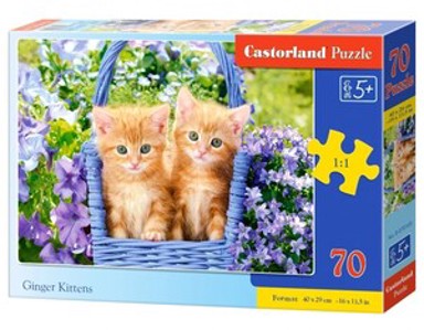 CASTORLAND Puzzle Mačići, 70 kom