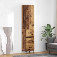 Kuhinjski ormarić, 69.5 x 34 x 180 cm, konstruirano drvo, staro drvo