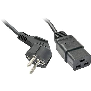 LINDY Kabel za napajanje, CEE7/4-IEC C19, 2 m, crna