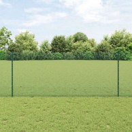 Set ograde za vrt 2 kom 25x1 m, pocinčani čelik, zelena