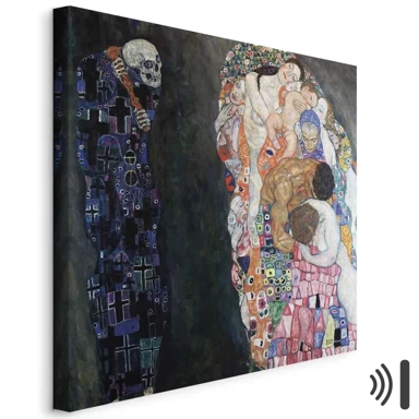 Slika Gustav Klimt – Death and Life, 60x60 cm, akustična