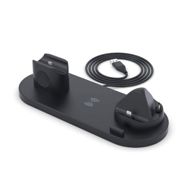 OPTONICA Multifunkcionalna bežična stanica za punjenje, crna