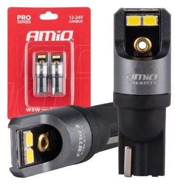 AMIO LED žarulje CANBUS PRO Series T10 W5W 4x2016 SMD bijele 12V/24V