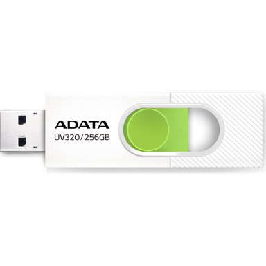 ADATA USB memorijski pogon UV320, 256 GB, USB Tip-A 3.2 Gen 1, zeleno-bijeli