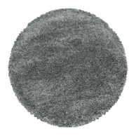 AYYILDIZ CARPETS Sivi okrugli tepih ø 200 cm Fluffy 