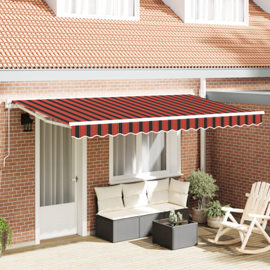 Skrovita tenda 350x200 cm, tkanina i metal, morska plava