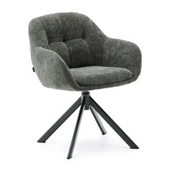 KAVE HOME Tamno zelena blagovaonska stolica Dorina