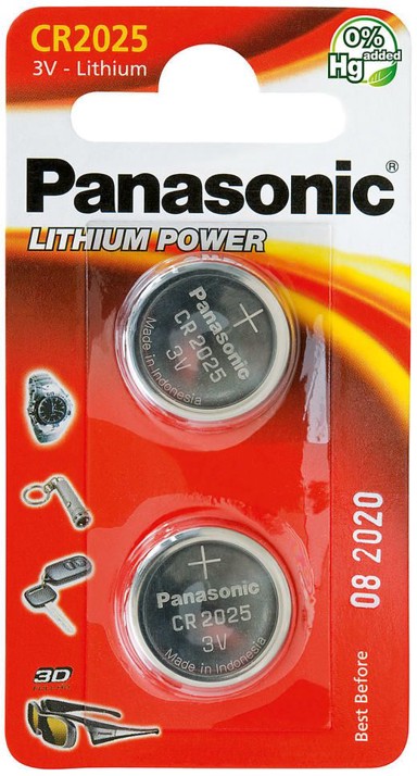 PANASONIC Baterija CR 2025EP/2BP