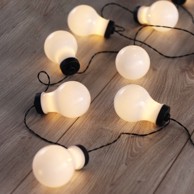 DECOKING Rasvjetni lanac sa LED lampicama u obliku žarulja Bulb, 10 lampica, duljina 2,2 m