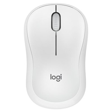 LOGITECH Miš M240 Silent, bijeli, optički, bežični, Bluetooth