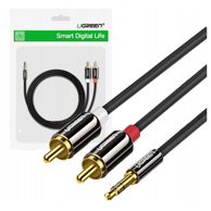 UGREEN Audio kabel 3,5 mm Jack na 2 RCA 3 m