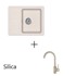 HELIKA Set sudoper + slavina Notus SQ102-W + SHR J