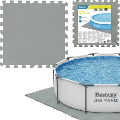BESTWAY Pjenasta prostirka za bazen 58639, 50x50 cm, siva