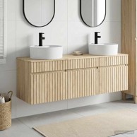 Set kupaonskih ormarića 3 kom 49 x 44,5 x 65 cm, hrast sonoma