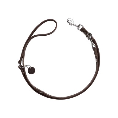 HUNTER Vodilica za pse Aalborg podesiva 13 mm/200 cm, koža tamnosmeđa