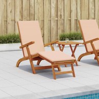 Ležaljka koja se može preklopiti i nagnuti, 2 pcs, bež