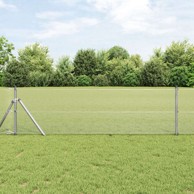 Opleteni žičani ograda s 7 stupova 0.8x10 m, pocinčani čelik