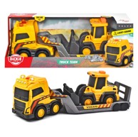 DICKIE Građevinski kamion Volvo s prikolicom za prijevoz strojeva, 32 cm