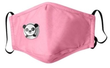 Maska za djecu Pink Panda + 3 PM 2.5 filtera