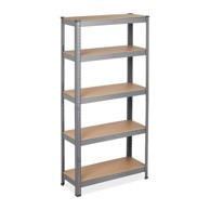 NORTHIX Polica za odlaganje s 5 polica nosivosti 875 kg, siva