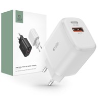 TECH-PROTECT Zidni punjač C20W 20W QC3.0 USB + Type C, bijeli