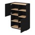 TEMAHOME Crna mat polica za knjige 100x147 cm Nina 