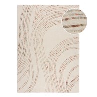 FLAIR RUGS Narančasti/krem vunen tepih 80x150 cm Abstract Swirl 