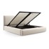 COSMOPOLITAN DESIGN Tapecirani bračni krevet Colonel s podnicom i prostorom za pohranu 160x200 cm, bež