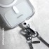 CRONG Traka za telefon Phone Crossbody, srebrna karika