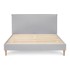Sivi bračni krevet Bobochic Paris Sary Light, 160 x 200 cm