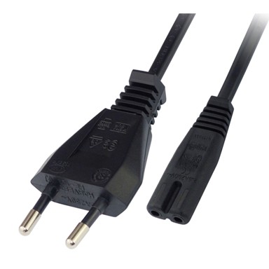 DYNAVOX Euro kabel za napajanje, 1.5 m, crni