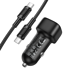 BOROFONE Auto punjač BZ34A, PD 20 W, QC 3.0, USB-C na USB-C kabel, 1 m, crna
