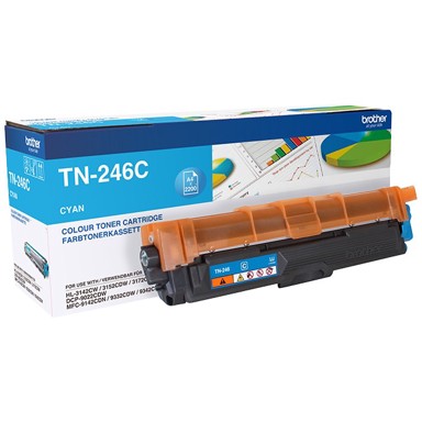 BROTHER Toner za printer TN-246C Cyan do 2,200 listova prema ISO/IEC 19798