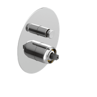 SAPHO Ugradbena tuš slavina ULTRAMIX, 2 izlaza, krom