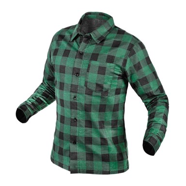 NEO TOOLS Flanelska košulja, zelena, veličina XL