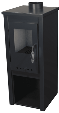 Kamin na drva OKTA S, crni